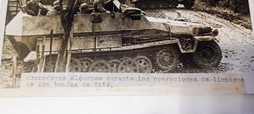 Militaria de Trincheira Werhmatch foto imprensa 1942
