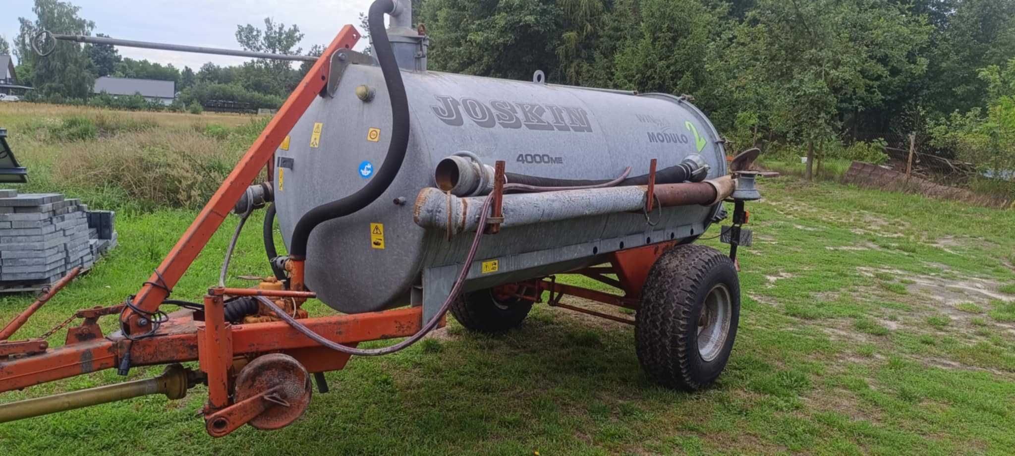 Beczkowóz beczka asenizacyjna kemper 4000L ocynk z DE jak joskin szamb