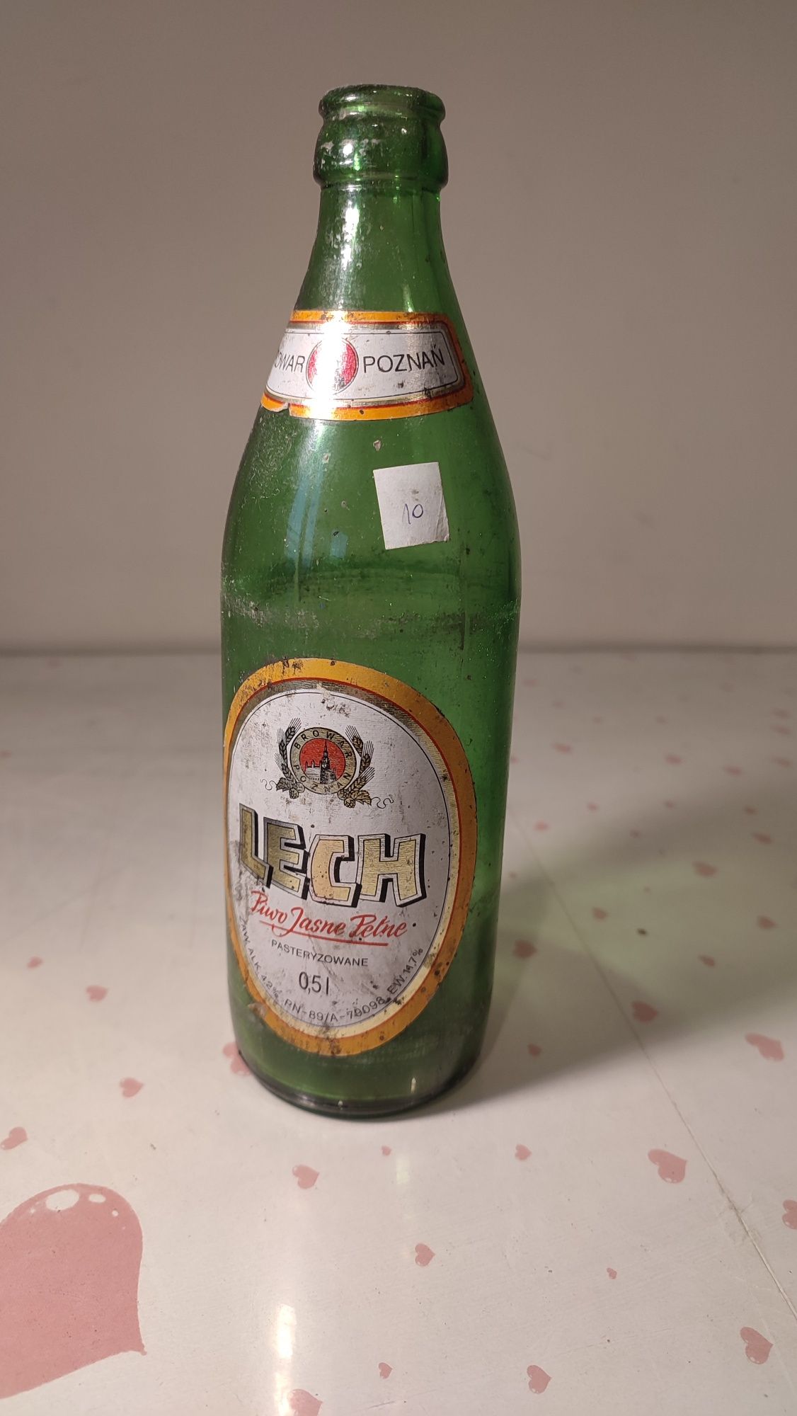 Butelka Lech pils oryginalna stara, około 1993r