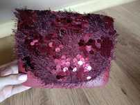 Obag o pocket bordo Bordeaux cekiny