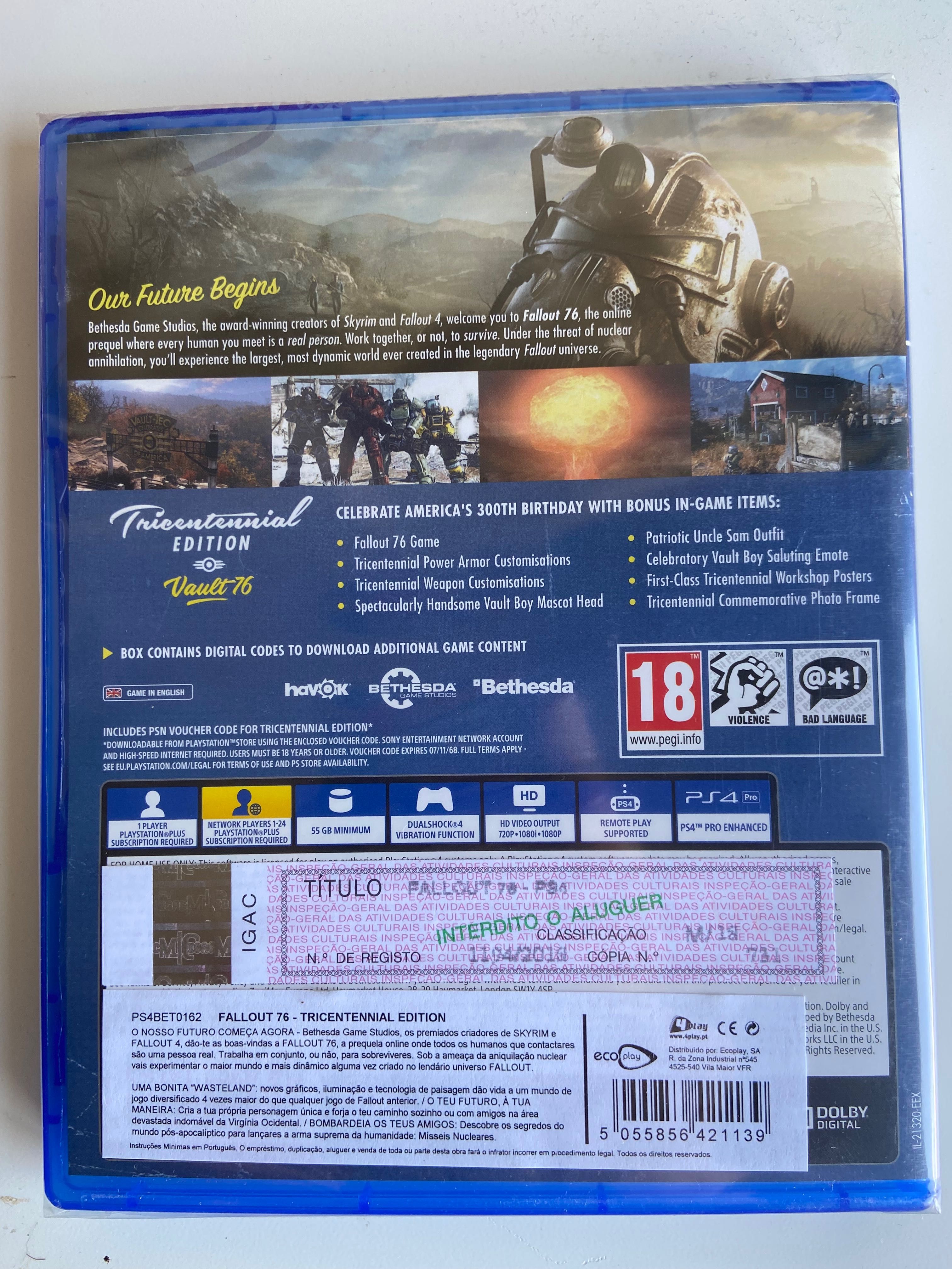 Fallout 76 Tricentennial Ps4