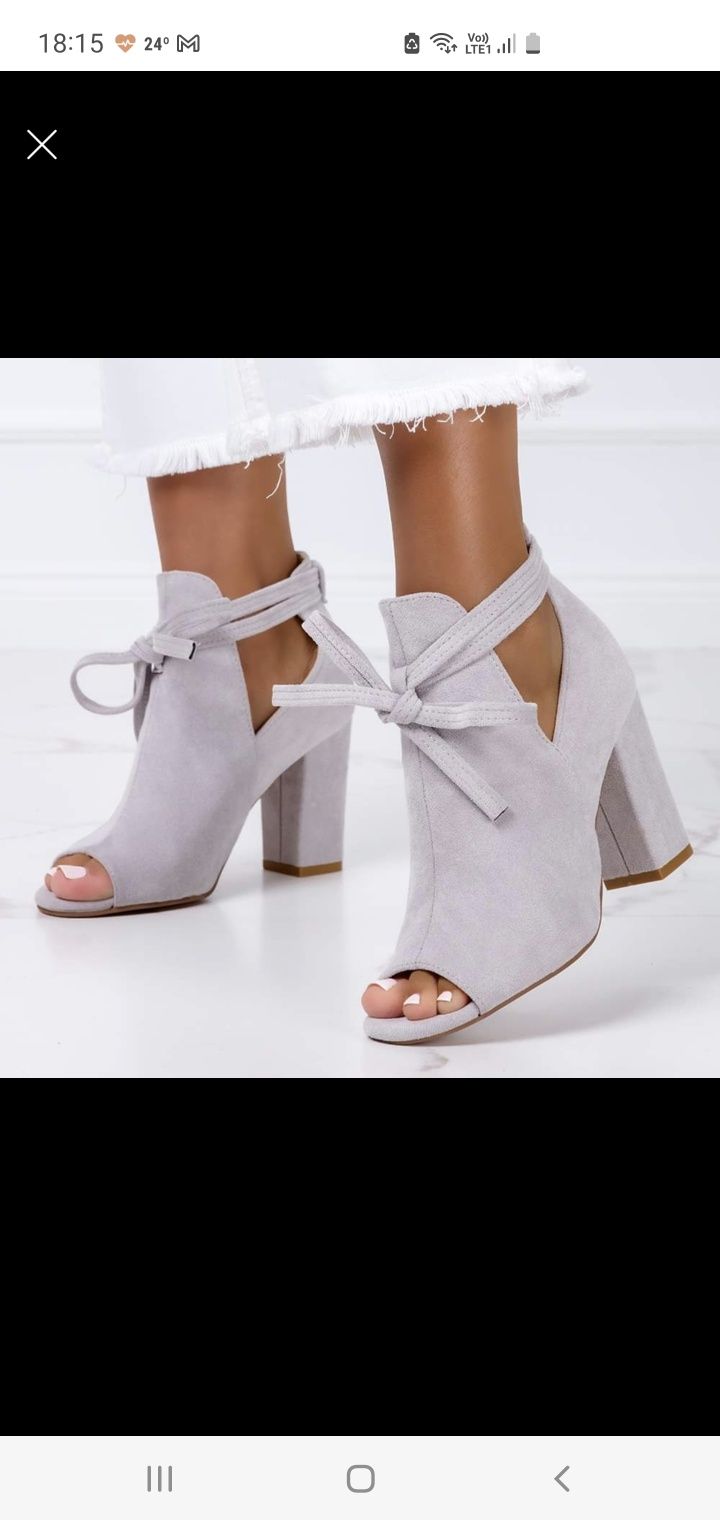 Buty na obcasie 37