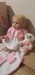 Ziyiui Reborn Baby Girl 22" 55cm Miękka Silikonowa Winylowa Lalka