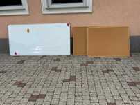 Biurko i kontenerek 4 tablice korkowe i 1 magnetyczna