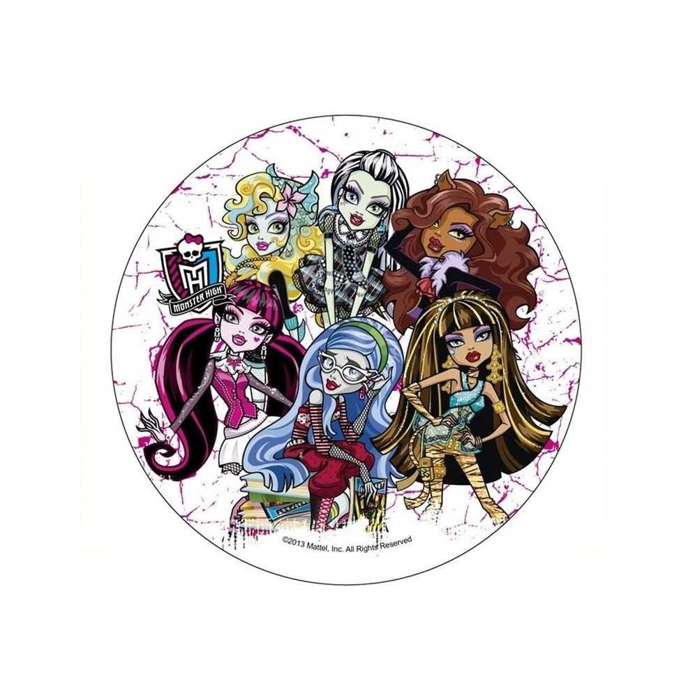 opłatek na tort monster high 20cm