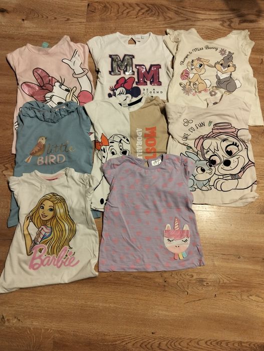 Bluzki dla dziewczynki na długi rękaw rozmiar 98