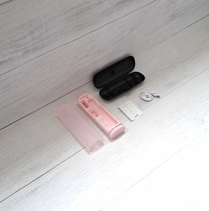 Etui x2 OMEO +365 Classic Black UV Sanitizer PINK szczoteczka soniczna