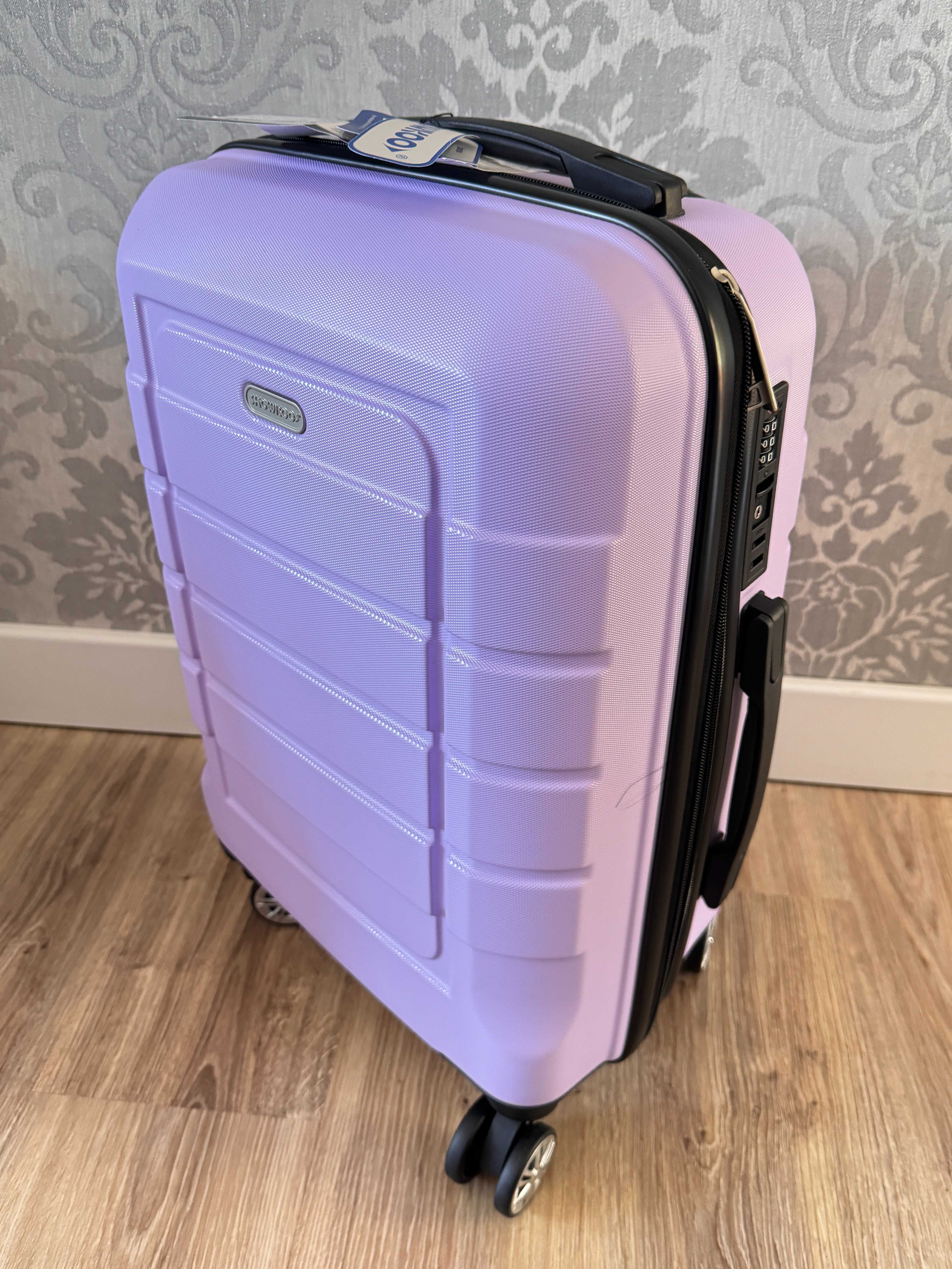 Walizka kabinowa 20” PC+ABS bagaż podręczny 33L 55x38x23 TSA