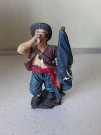 Pirat tworzywo figurka manekin vintage boho stara strych kolekcja prl