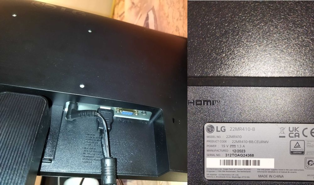 Монитор и компьютер в сборе