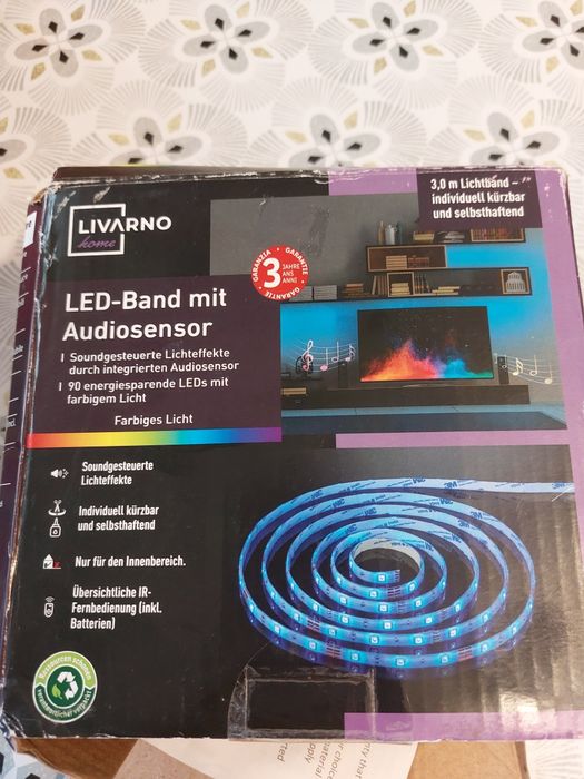 Taśma led Livarno z czujnikiem dźwięku 3,0 m,