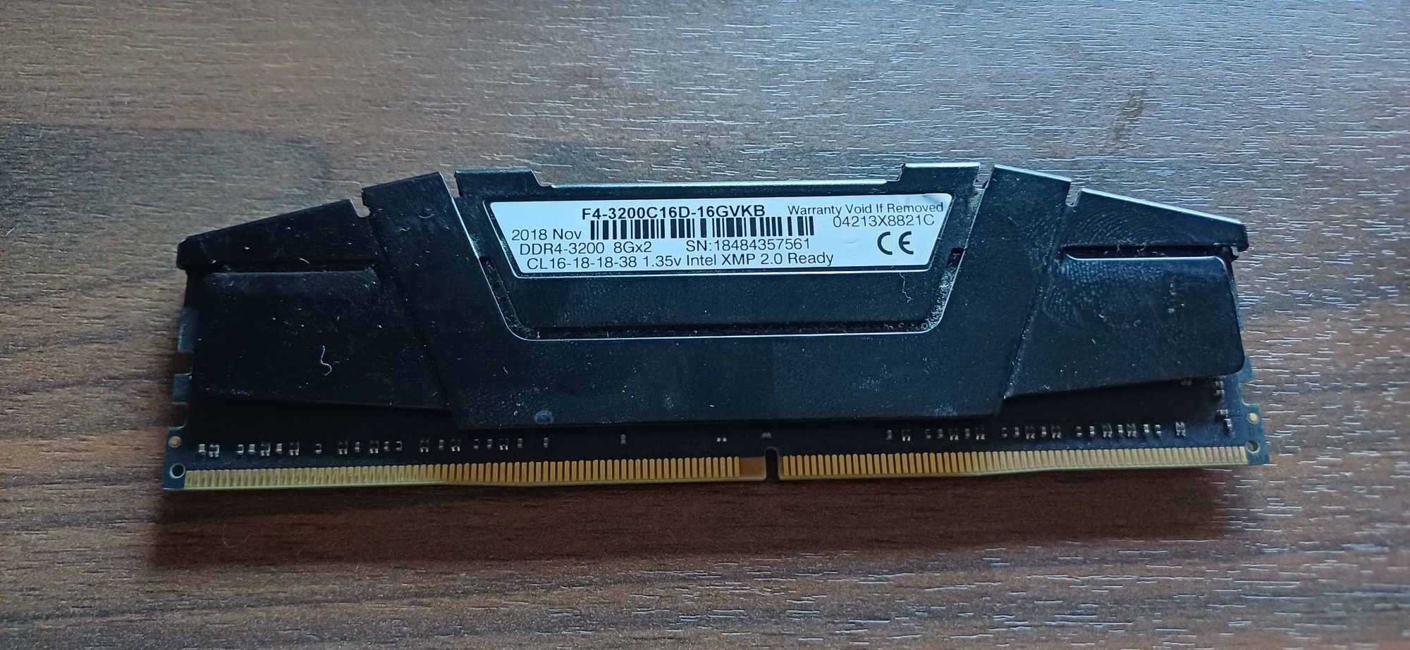 Pamięć RAM G.Skill RipjawsV Black DDR4 (2x8) 16GB 3200MHz CL16