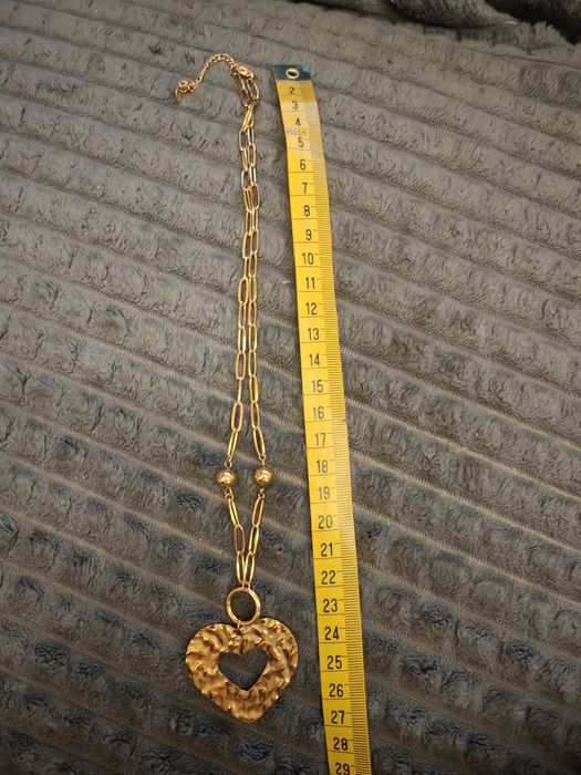 Rewelacyjne naszyjnik z sercem, stal chirurgiczna