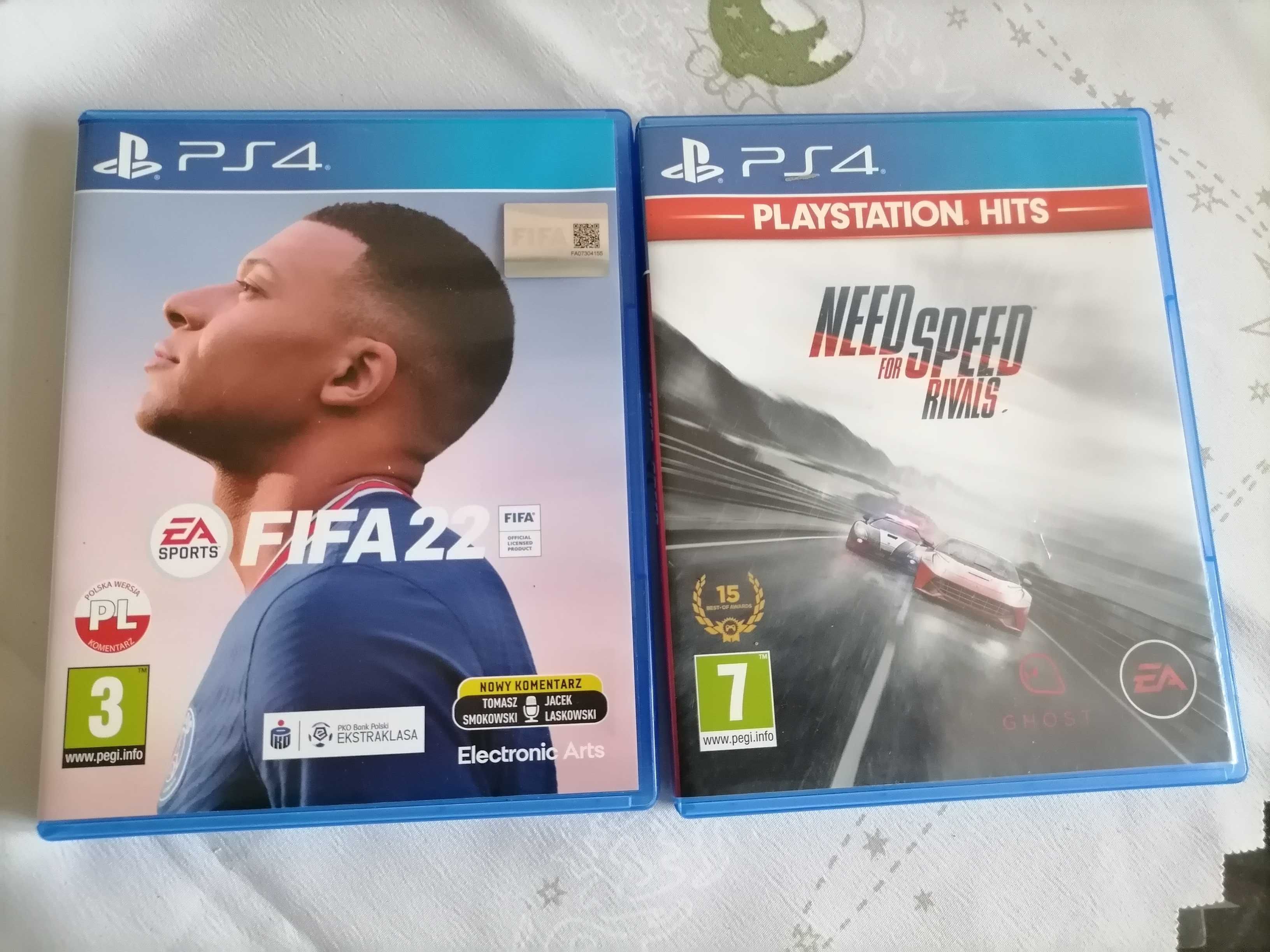 Dwie Gry na PS4 Need for Speed i Fifa 2022