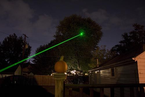 Зеленая Лазерная указка 5 в 1 LASER POINTER 1000 mW 5 насадок лазер