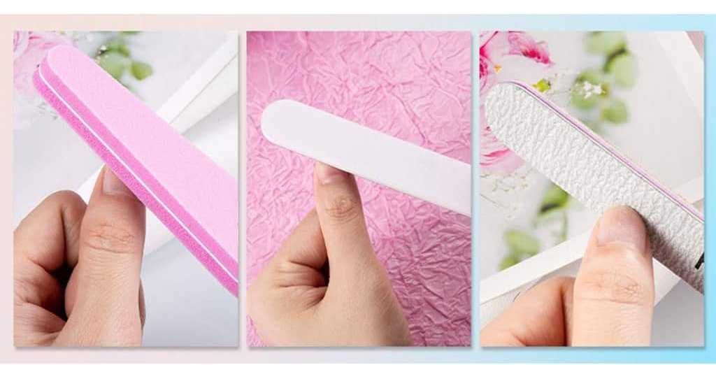 Zestaw do pielęgnacji paznokci, zestaw do manicure, 9 elementów + etui