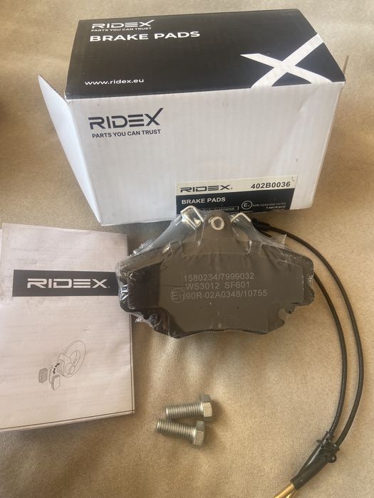 Pastilhas de Travão RIDEX 402B0036 – Novas na Caixa