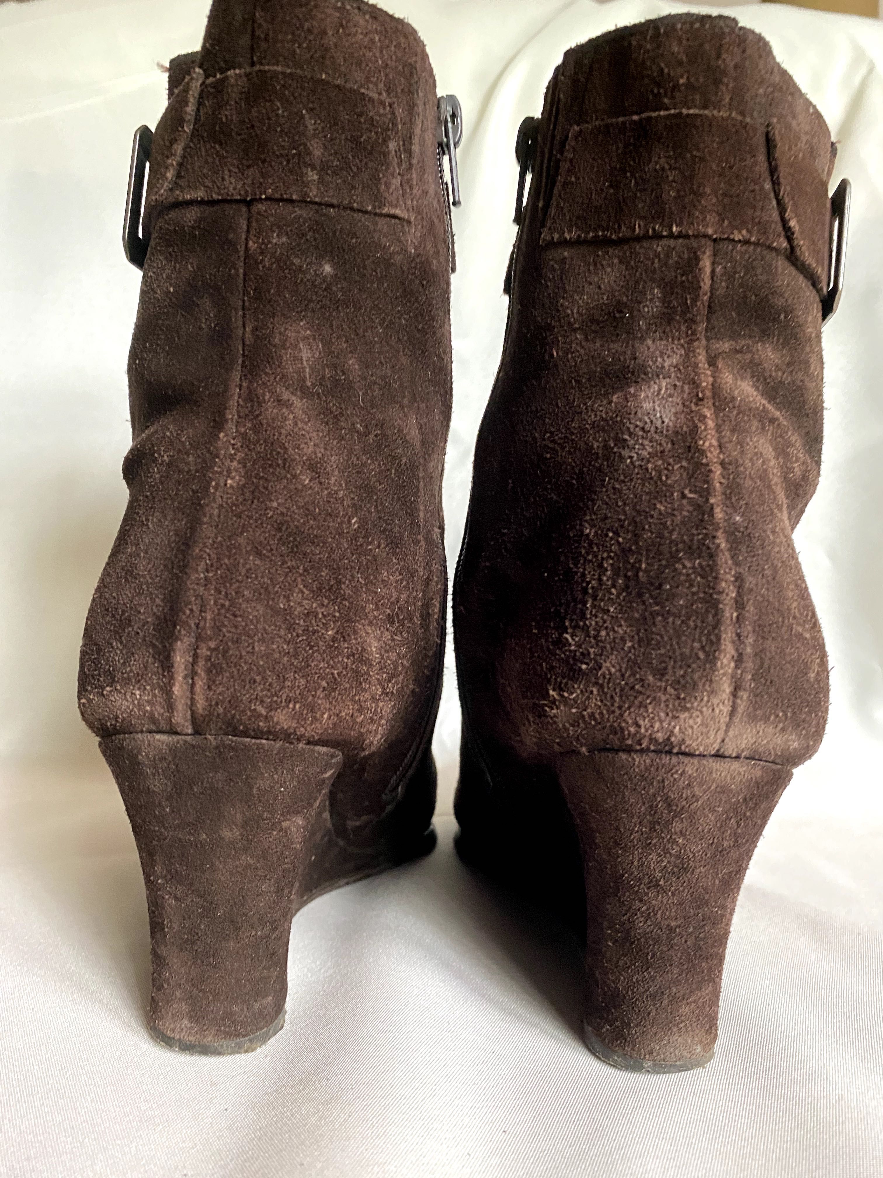Botas de Senhora Cano médio castanhas
