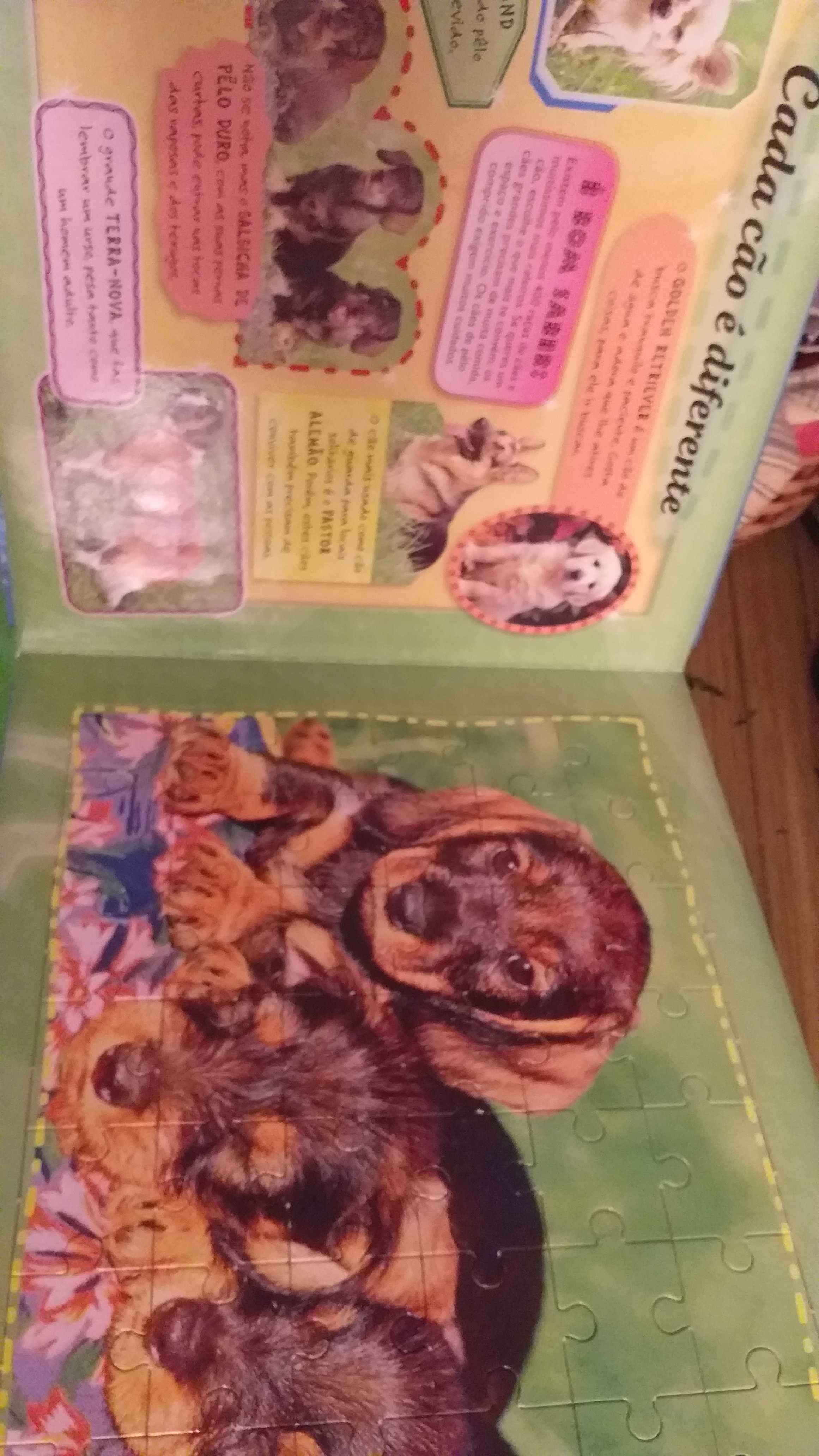 Puzzle,educativo de cães