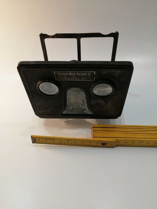 Visor estereoscópico Inic. Sec XX -Rohrbach -Fotografia antiga aviação