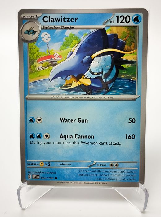 Clawitzer 050/198 karta pokemon Scarlet & Violet