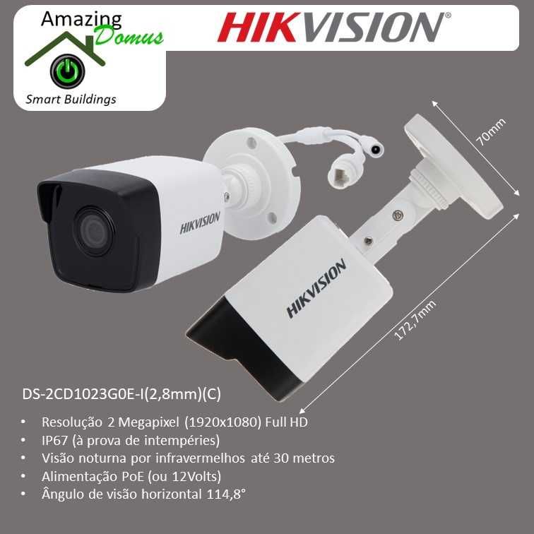 Câmaras Hikvision KIT CCTV Videovigilância Digital