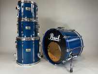 Pearl BLX 22"/12"/13"/16" Sheer Blue Lacquer - Perkusja Vintage 80s