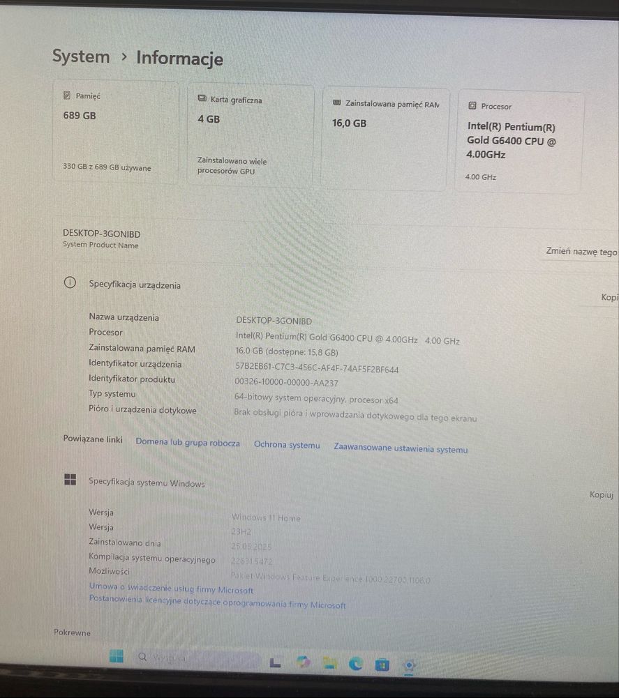 Sprzedam komputer do gier z monitorem
