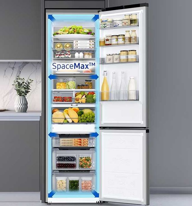 Якісний холодильник Samsung RL34T705CS9, 185 см, 344 л, Німеччина!