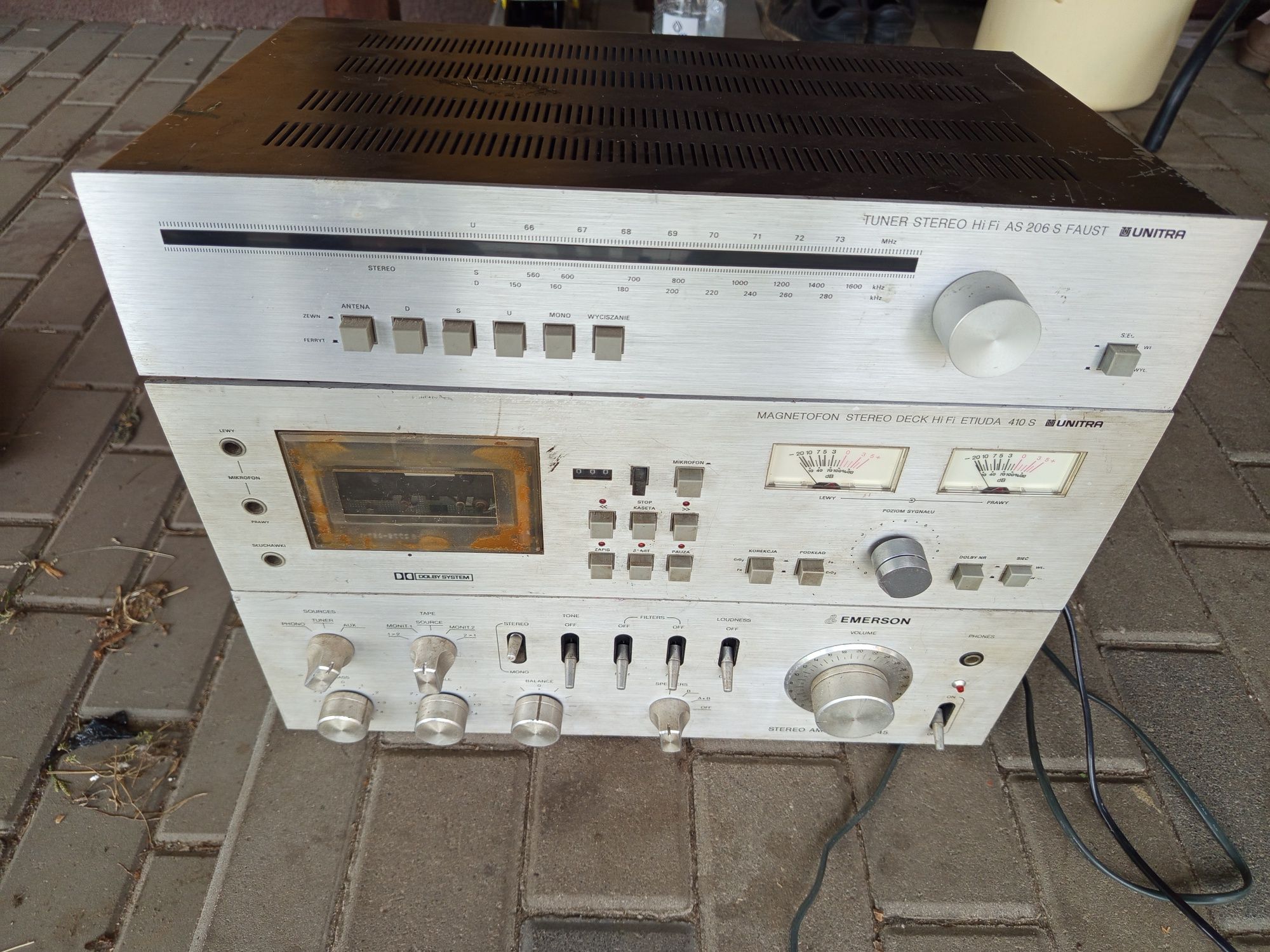 Zestaw UNITRA tuner Faust ws 503 etiuda 410s