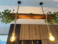 Rustykalna Lampa, lampka, lampa z drewna,drzewa