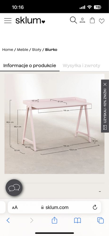 Mebel biurko nowe sklum kailo jak ikea jysk brw agata meble