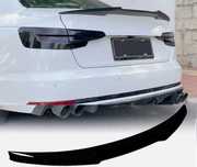 Spoiler Lotka Dokładka AUDI A5 B9 F5 CZARNY POŁYSK