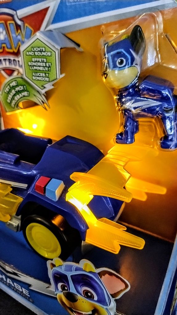 NOWY zestaw Psi patrol kosmopieski Chase Mighty deluxe edyc.limitowana