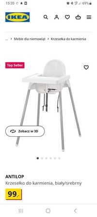 Stolik do karmienia niemowląt ikea