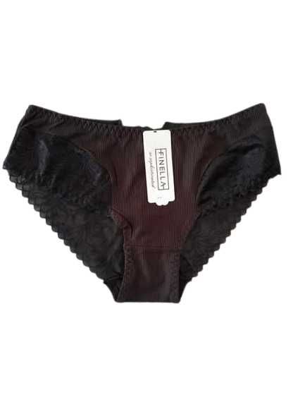 2x Majtki Damskie Figi Bawełniane Koronkowe S/M