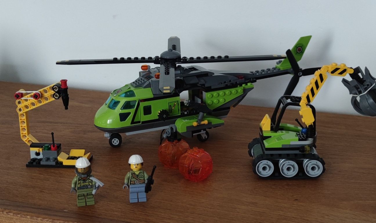 LEGO City 60123 Helikopter dostawczy kompletny pudełko instrukcja