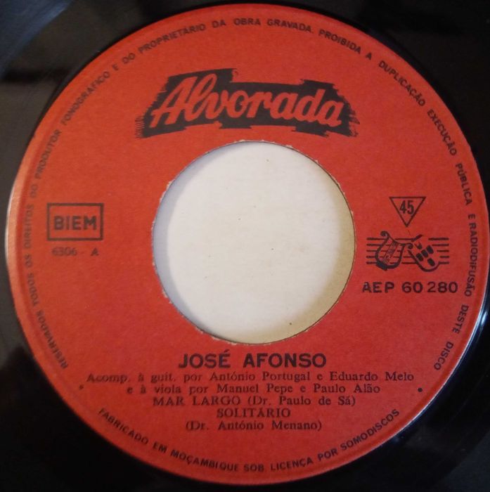 José Afonso	- - - - -		Coimbra	- - - - -	EP