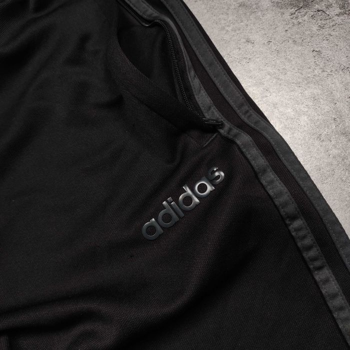 MĘSKIE Spodnie Sportowe Dresy Czarne Trening Adidas 3 Paski Clima Aero