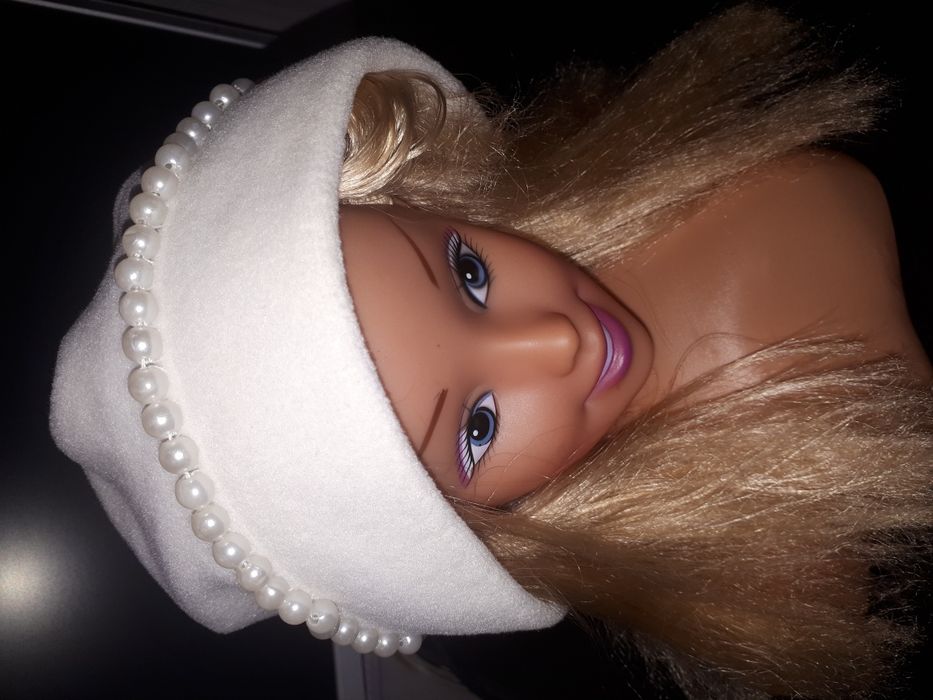 Флис шапка Oxylane жемчуг 4 5 лет 50 см деми осень весна фліс белая