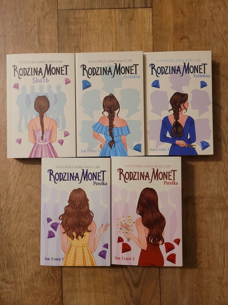 Seria książek Rodzina Monet bestseller raz przeczytane