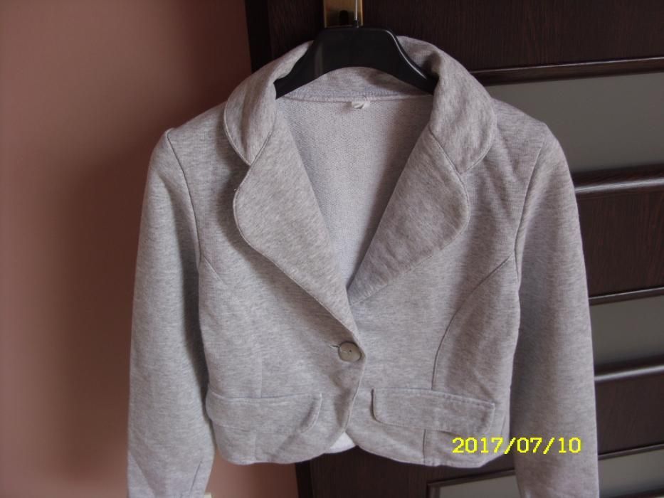 Szara marynarka dla dziewczynki