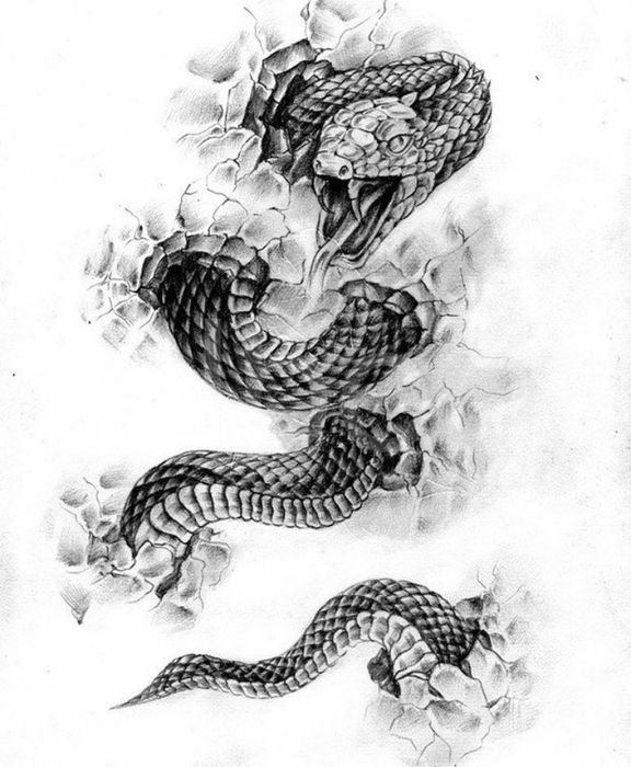 Рисую эскиз тату