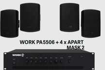 WORK PA 5506 + 4 x Apart MASK2 – zestaw audio 5-strefowy OKAZJA