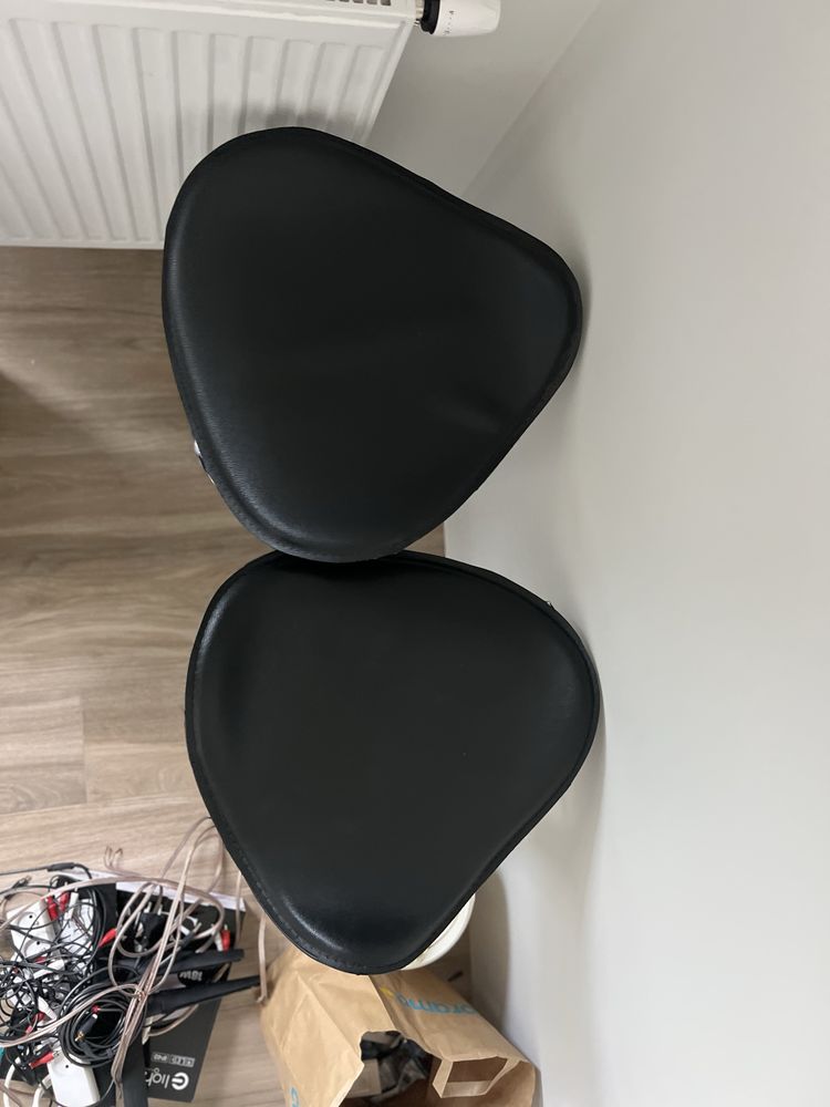 2 x Hoker Czarny nowoczesny chromowany