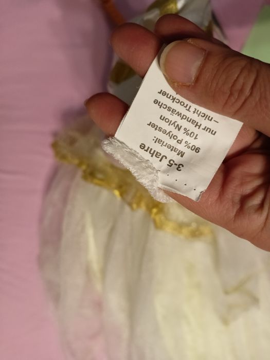 Kostium strój przebranie na bal sukienka anioł aniołek 104 110