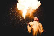 Pokaz FIREshow LEDshow Taniec z Ogniem Światłem Atrakcja Festyn Hotel