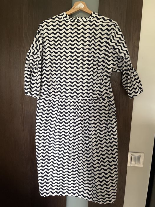 Sukienka bawelniana Carry xl bialo czarna