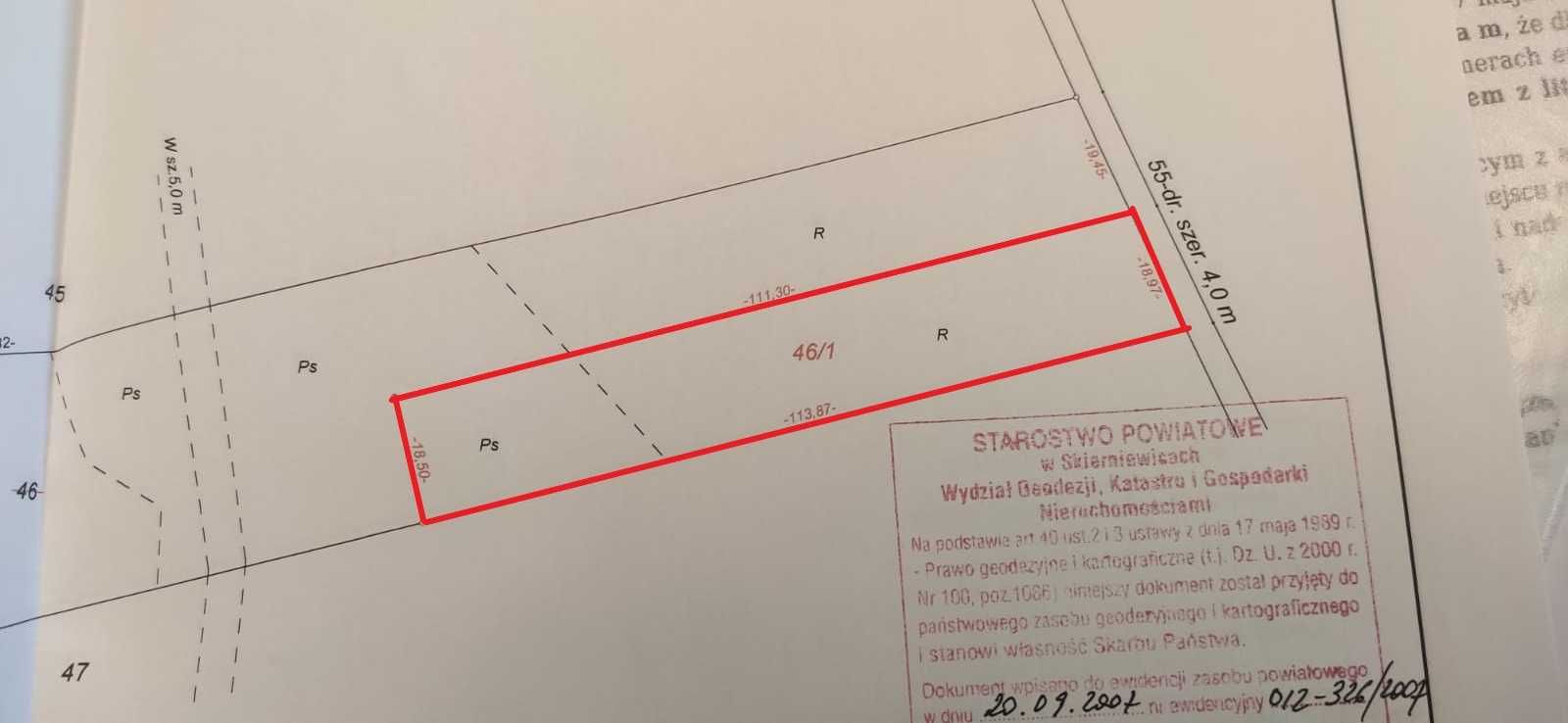 Sprzedam piękną działkę godzina od Warszawy o powierzchni 2100 m2