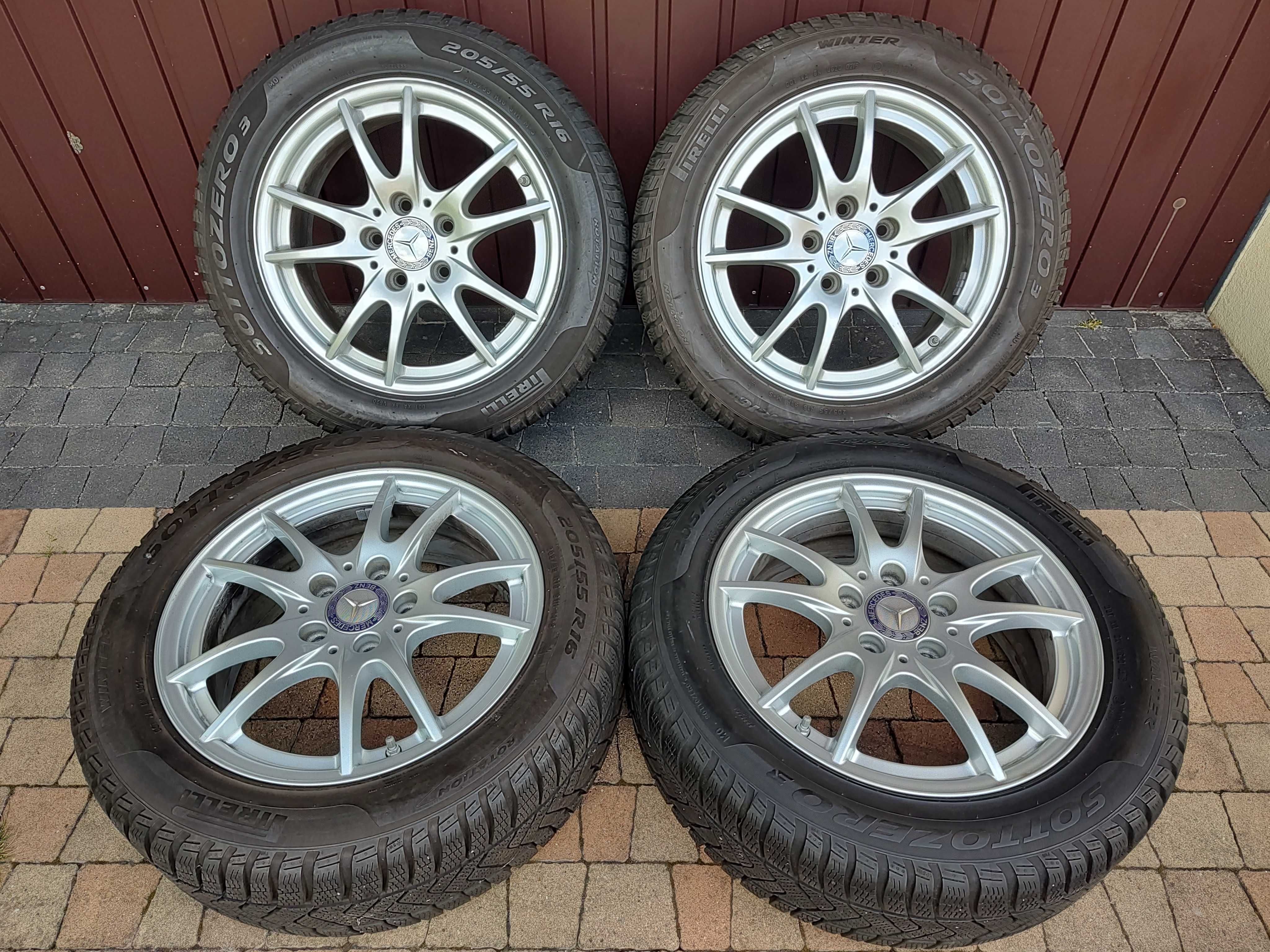 Koła Aluminiowe MERCEDES C ET49 5x112 205/55/16 + Czujniki TPMS - 7 mm
